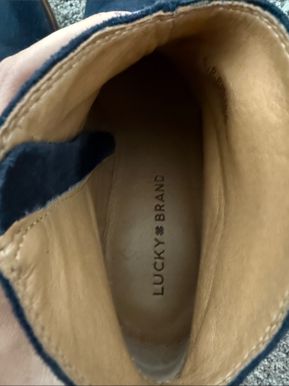 Lucky Brand Womens Eller Navy Blue booties 6.5 - Picture 7 of 8
